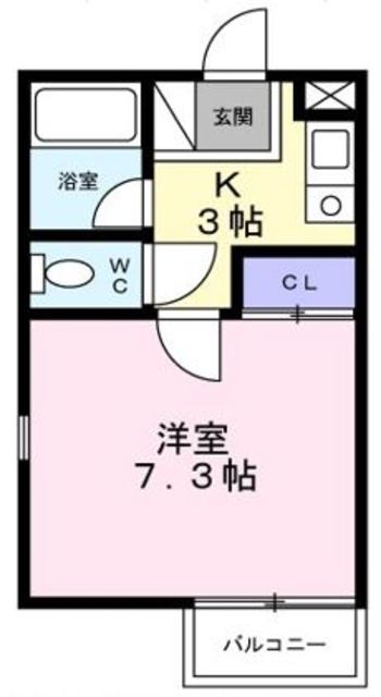 シティーハイツ　かすみ草の間取り