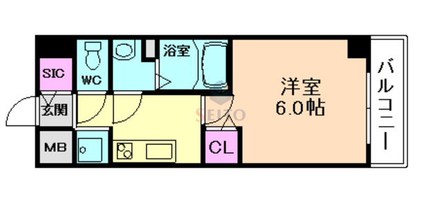 プレサンス塚本駅前の間取り