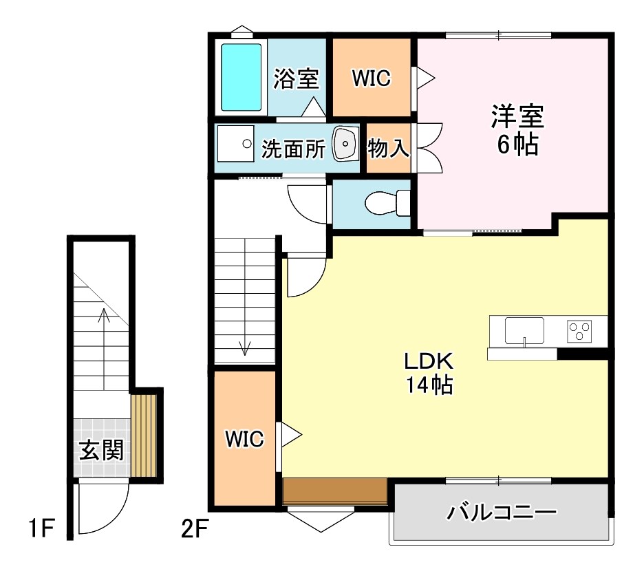 メゾフォルテ810　A棟の間取り