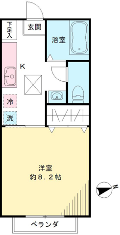 パレスコート聖蹟の間取り