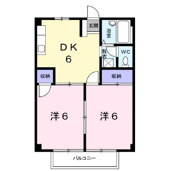 菊池郡大津町大字室のアパートの間取り