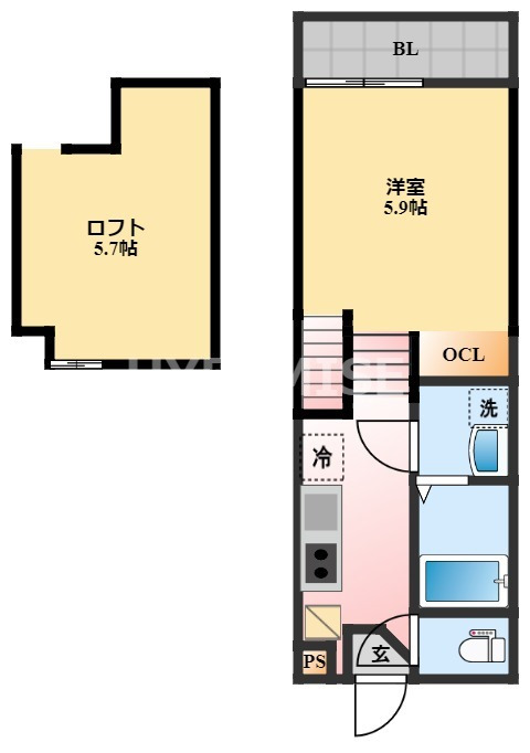 デ・クメール諫早駅前の間取り