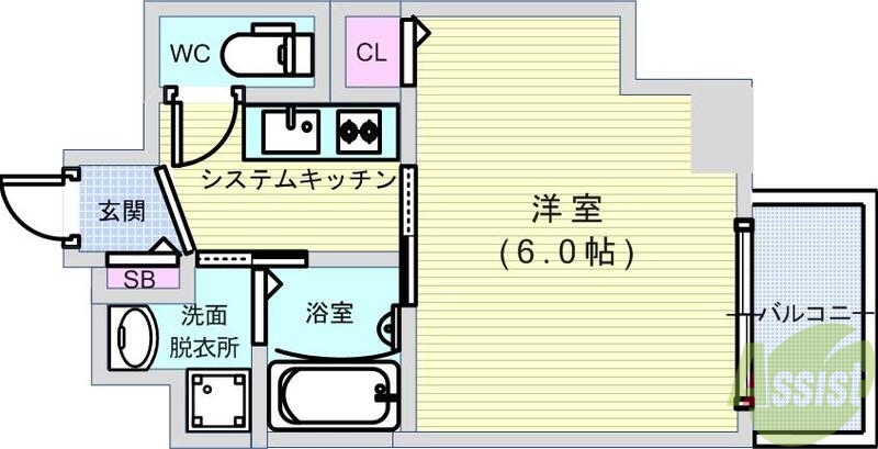 プレサンス東本町Ｖｏｌ.2の間取り