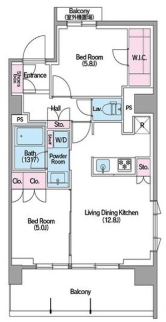 コンフォリア東新宿ステーションフロントの間取り