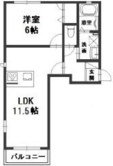 サンライズ渡辺Aの間取り