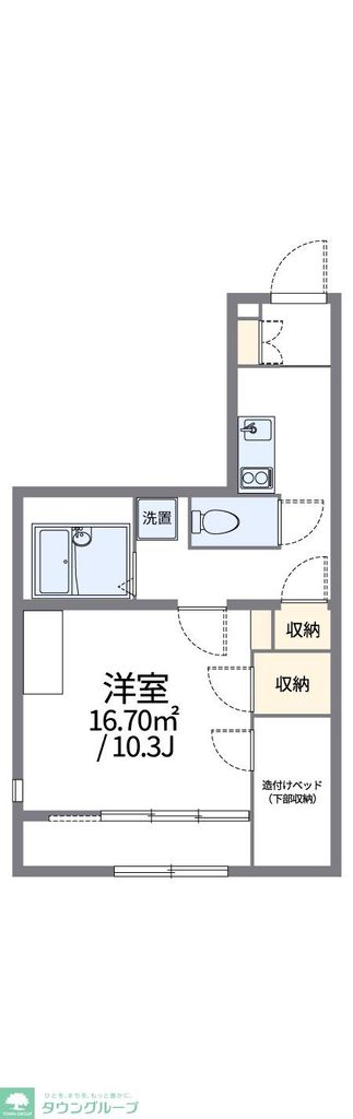 【レオパレスリバーポイント小岩IIの間取り】