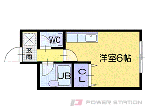 小樽市稲穂のマンションの間取り