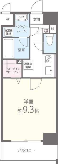 コージーコートの間取り