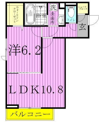 Ｄーｒｏｏｍ煌（キララ）の間取り