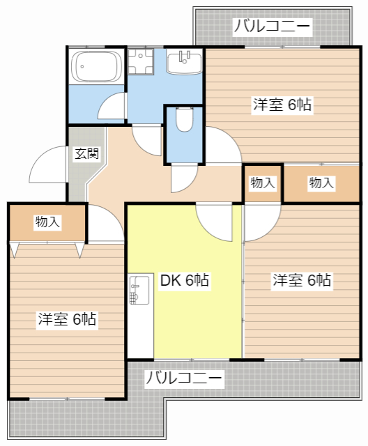 長浜市祇園町のマンションの間取り