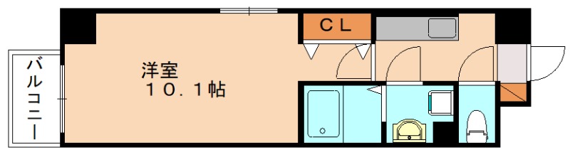 福岡市博多区井相田のマンションの間取り