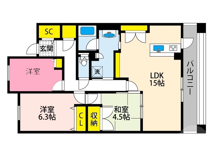 プレミスト千里佐竹台の間取り