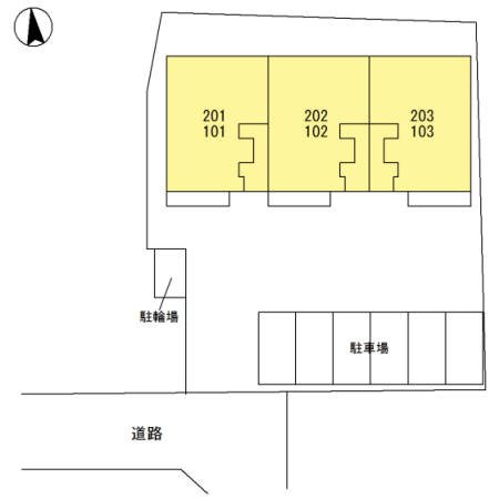 駐車場　駐車場区画図です。