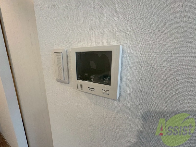 セキュリティ　モニタ付インターホンでセキュリティ面も安心です。