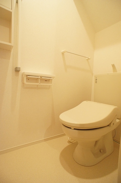 トイレ　トイレはシャワー付き洗浄便座で快適です