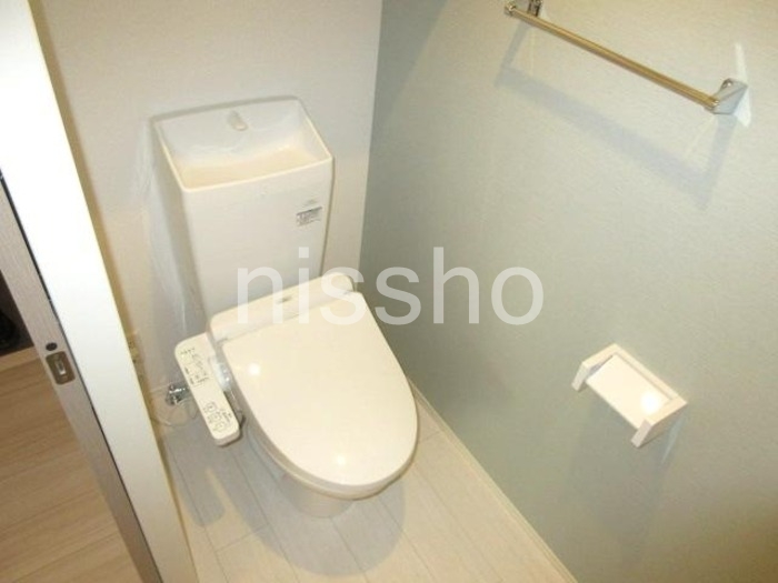 トイレ　温水洗浄便座付トイレいれ