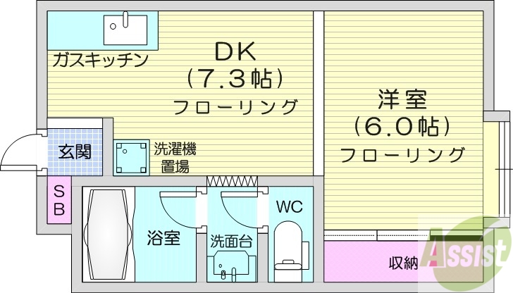 田房ビルの間取り写真
