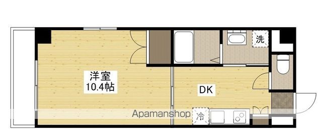 広島電鉄宇品線 日赤病院前駅 徒歩8分 9階建 築23年の間取り写真