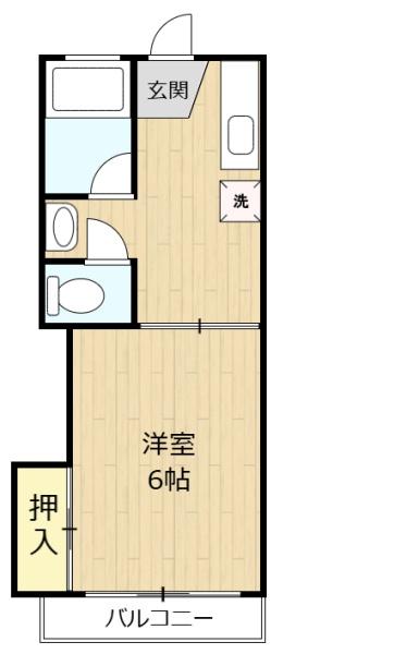富士見荘新館の間取り写真