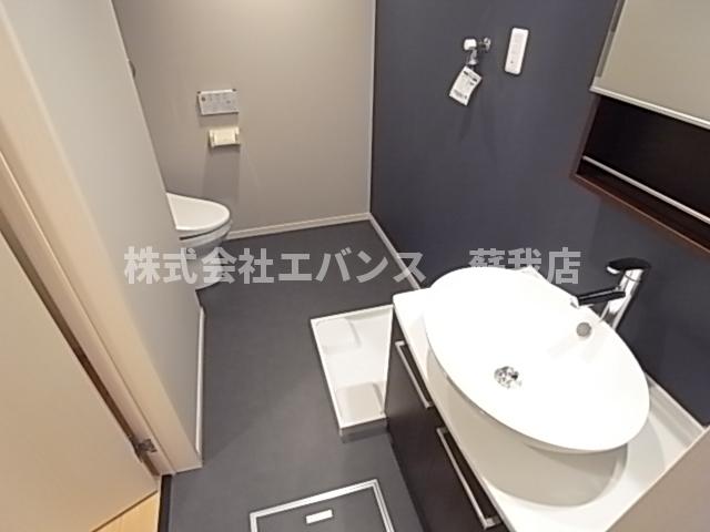 洗面設備　使いやすい洗面所です