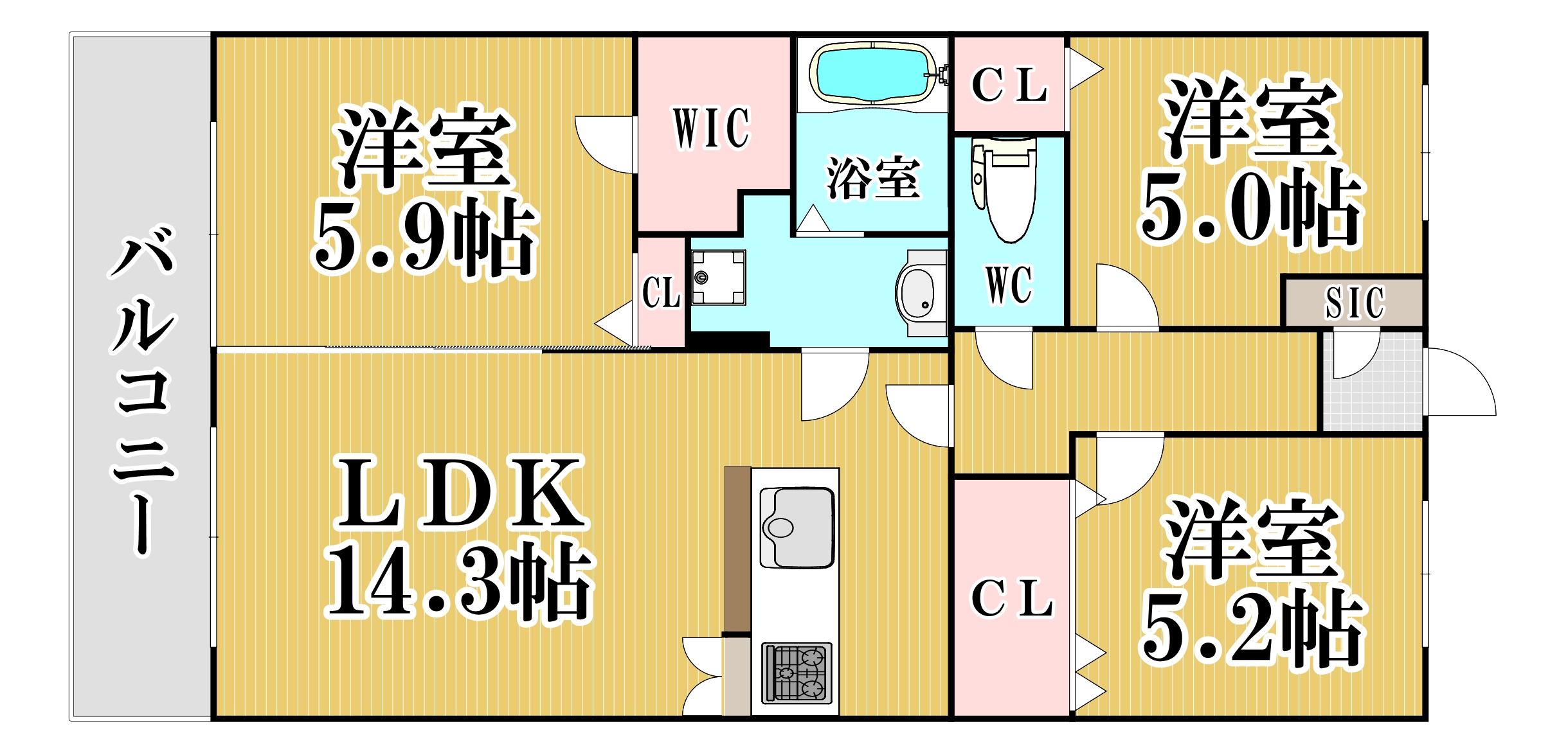 アンブル橋本の間取り写真