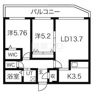 アルタイル1stの間取り写真