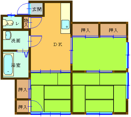 コーポ戸田の間取り