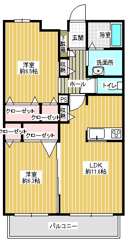 Friendlyの間取り