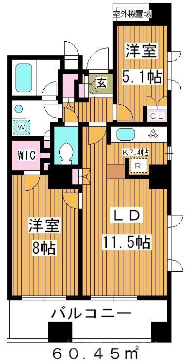 コンフォリア東池袋WESTの間取り