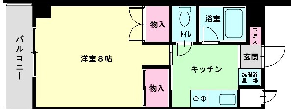 八木山グランドハイツの間取り