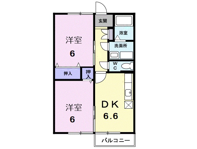 サンモール愛花の間取り