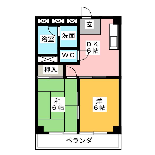 マンションしらかばの間取り