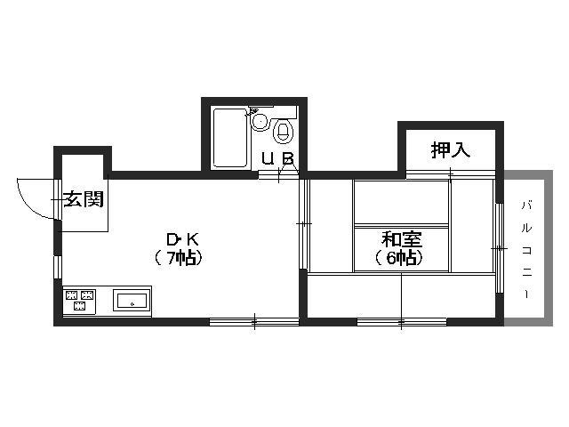 広島市安佐南区大町東のマンションの間取り