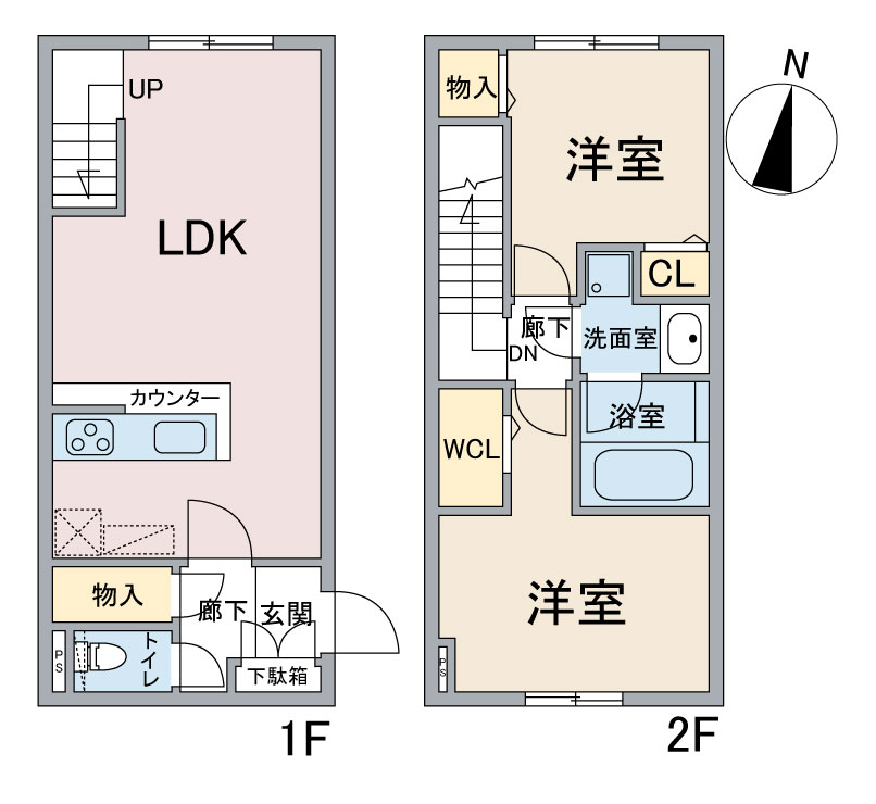 【（仮称）運河通マンションの間取り】