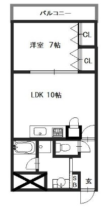 住吉マンションの間取り