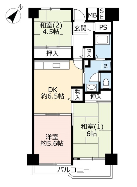 ＵＲ武庫川の間取り