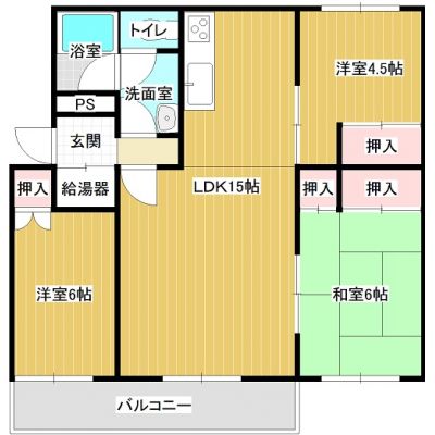 グランドール青葉の間取り