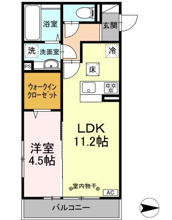 横浜市青葉区桜台のアパートの間取り