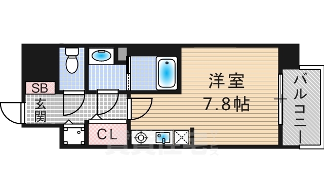 BPRレジデンス本町東の間取り