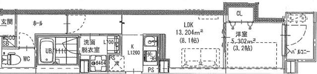 LIFEMENT GLANZ YOKOGAWAの間取り