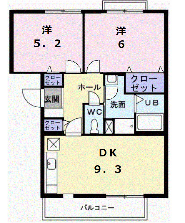 リヴィエールヤサキの間取り