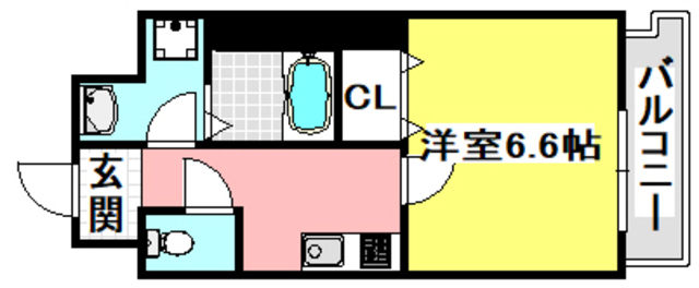 吹田市岸部南のマンションの間取り