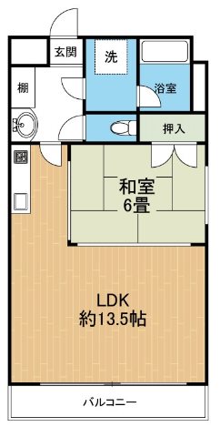 イルミナーレ島崎の間取り