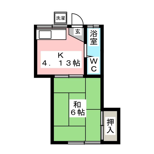 鈴蘭荘７号棟の間取り