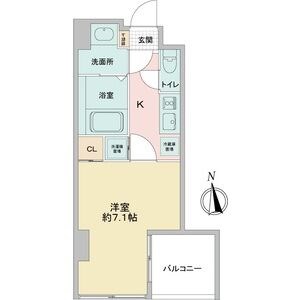 名古屋市昭和区鶴舞のマンションの間取り