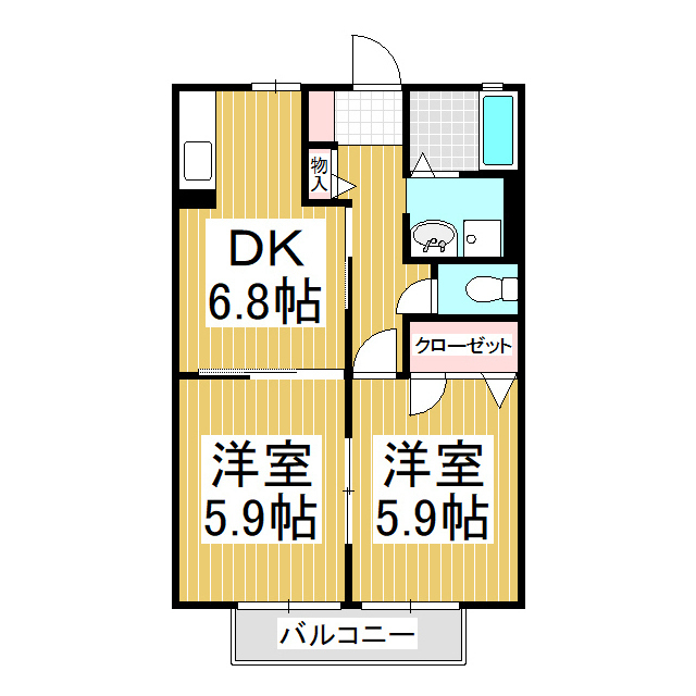 フレグランス久葉の間取り