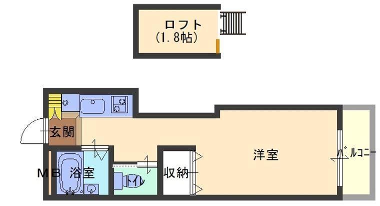 ジュネス伊伝居の間取り