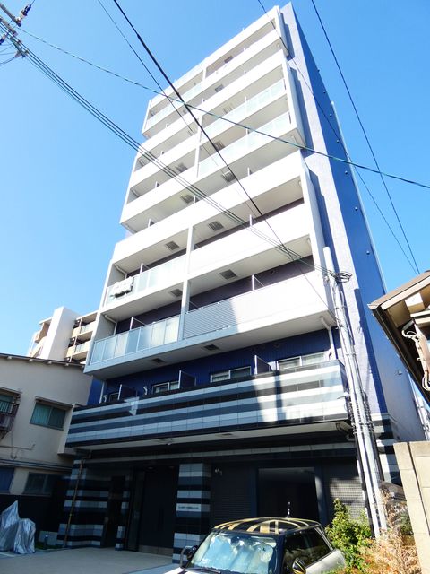 【大阪市西淀川区野里のマンションの建物外観】