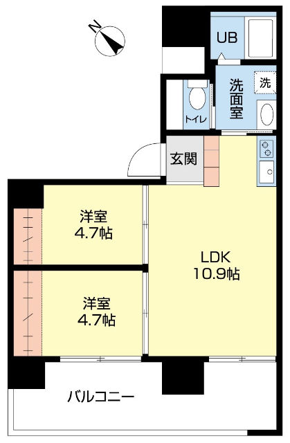 仮）尾上町新築マンションの間取り