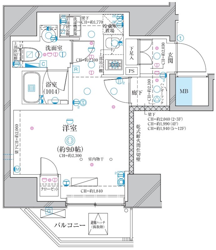 ディアレイシャス蒲田IIの間取り